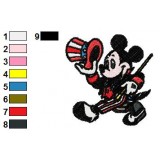 American Mickey Mouse Embroidery Design